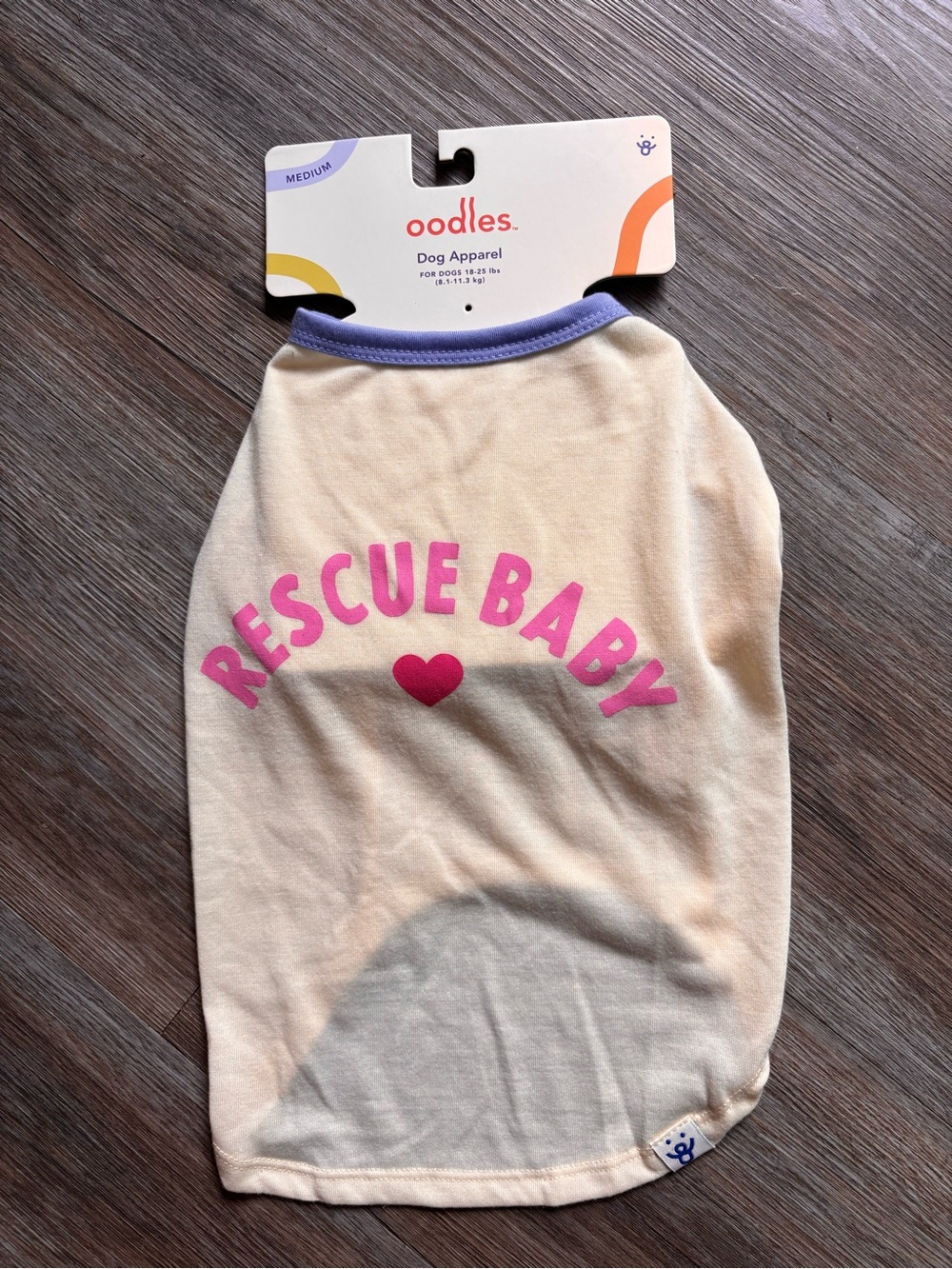 " Rescue Baby" Dog Tee - Medium